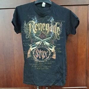 Styx Woman's Renegade Concert T-Shirt Merch